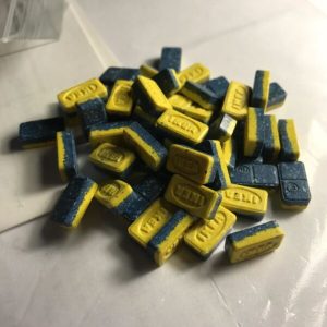 Buy Blue-Yellow IKEA 220mg MDMA Pills
