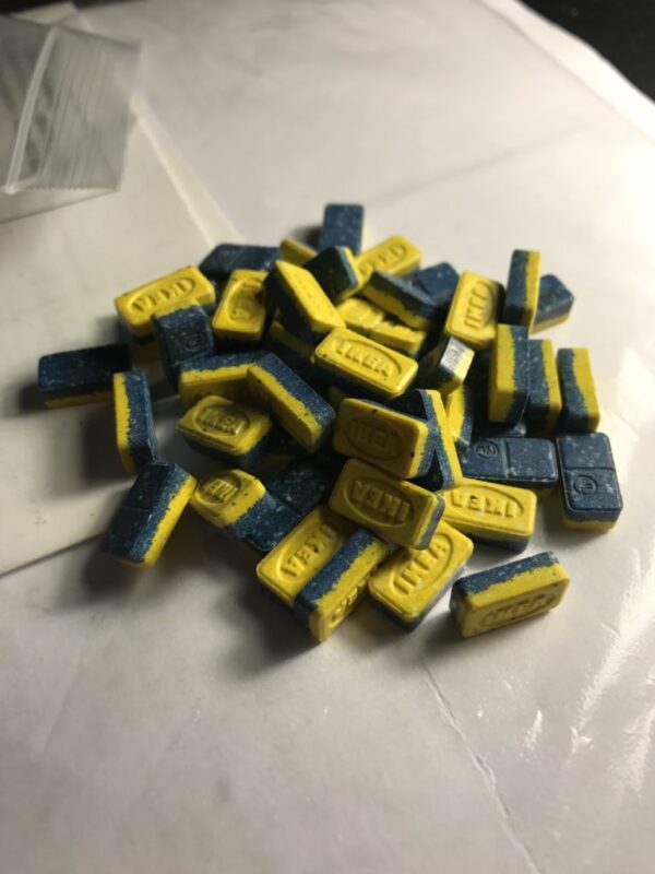 Buy Blue-Yellow IKEA 220mg MDMA Pills 1 Buy Blue-Yellow IKEA 220mg MDMA Pills